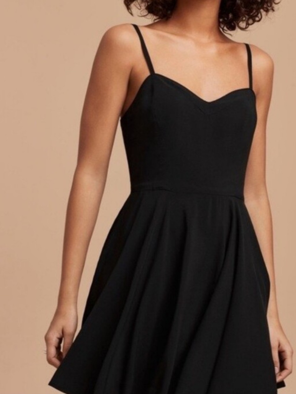 Sunday Best Black fit and flare mini dress size 6